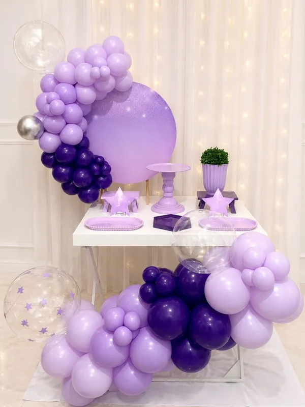 Tema Infantil Lilás Brilhante - Kit Premium