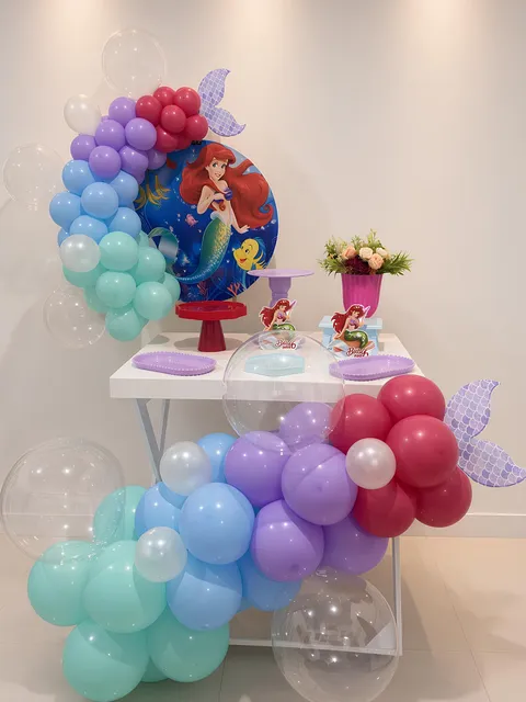 Festa Infantil Sereia Ariel - Kit Premium