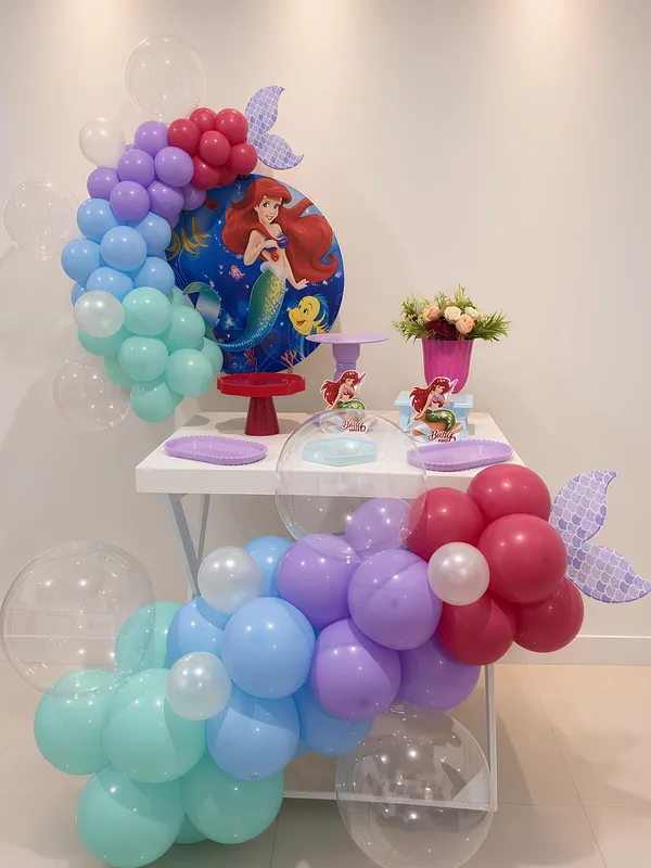 Tema Infantil Sereia Ariel - Kit Premium