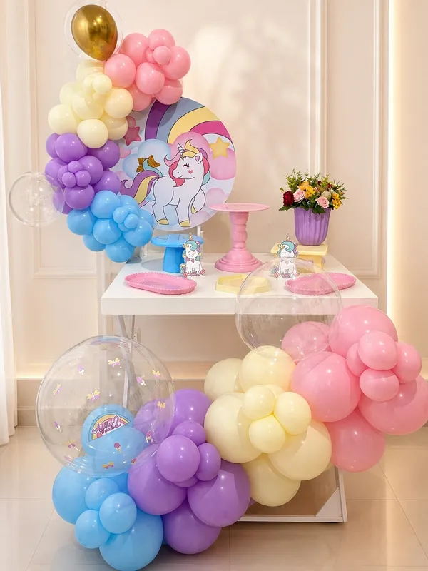 Tema Infantil Unicórnio Encantado - Kit Premium